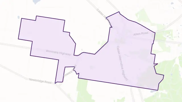 Marong Area Boundary Map