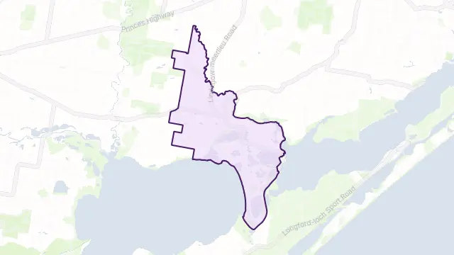 Meerlieu Area Boundary Map