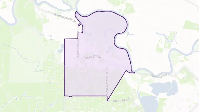 Merbein Area Boundary Map