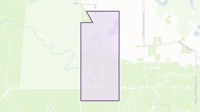 Merbein West Area Boundary Map