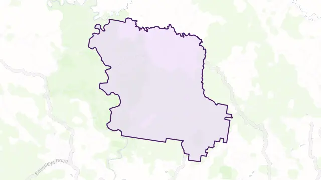 Merrijig Area Boundary Map