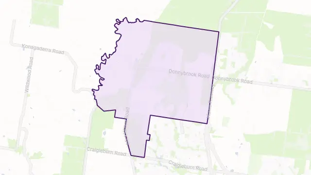 Mickleham Area Boundary Map