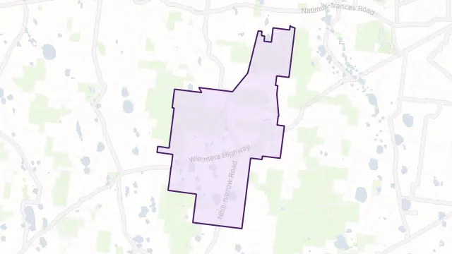 Miga Lake Area Boundary Map