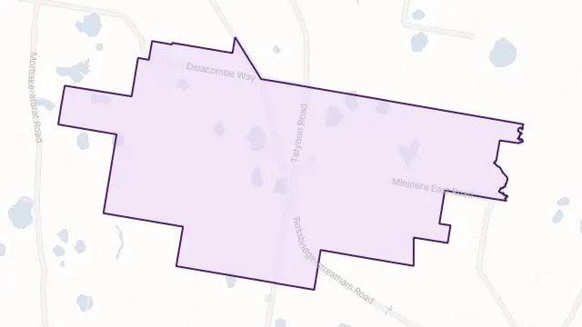 Mininera Area Boundary Map