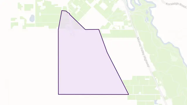 Miralie Area Boundary Map