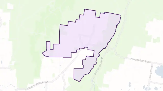 Mirranatwa Area Boundary Map