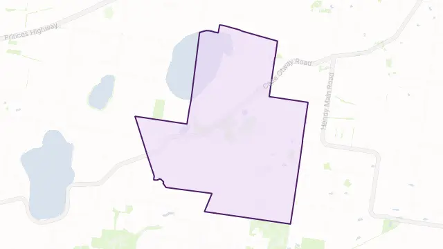 Modewarre Area Boundary Map
