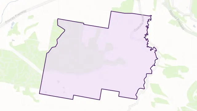 Moe South Area Boundary Map