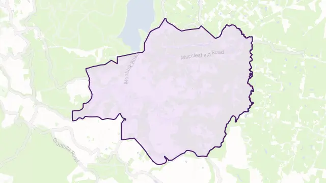 Monbulk Area Boundary Map