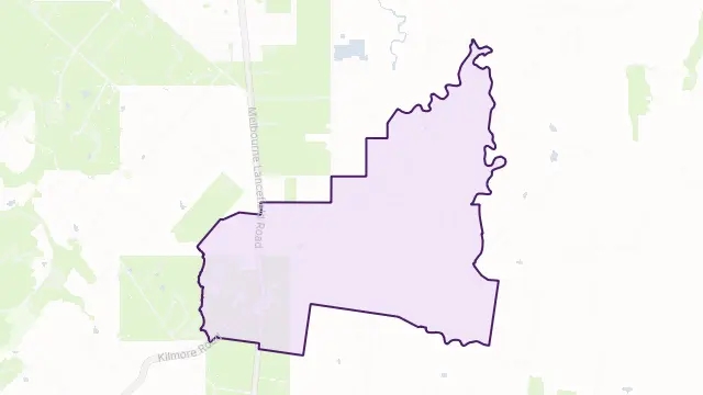 Monegeetta Area Boundary Map