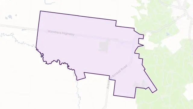 Moolerr Area Boundary Map
