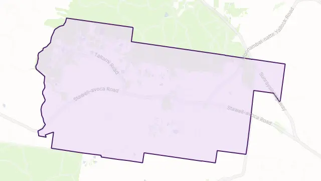 Moonambel Area Boundary Map