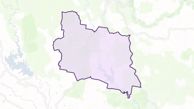 Moondarra Area Boundary Map