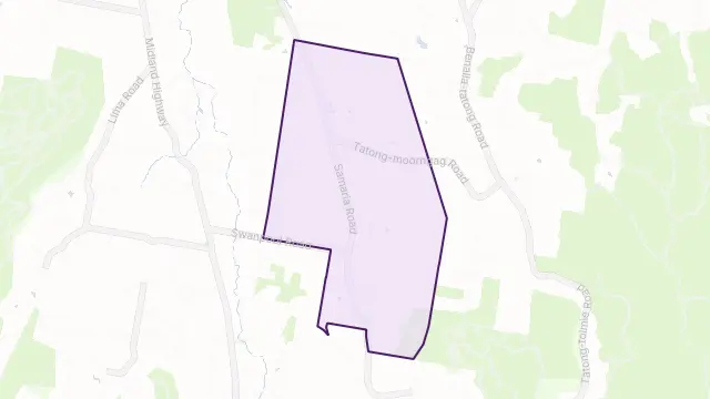 Moorngag Area Boundary Map