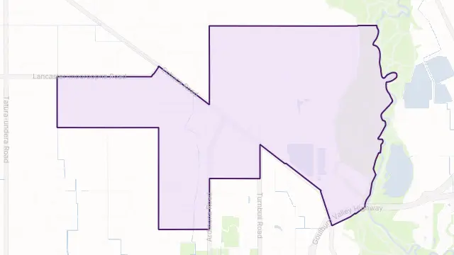 Mooroopna North Area Boundary Map