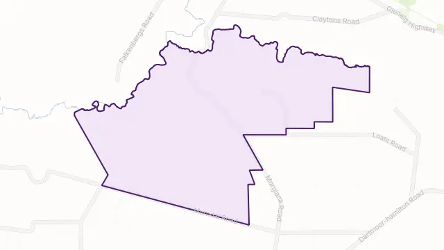 Morgiana Area Boundary Map