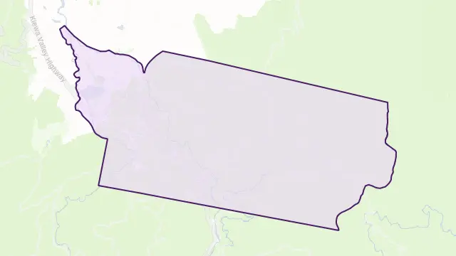 Mount Beauty Area Boundary Map