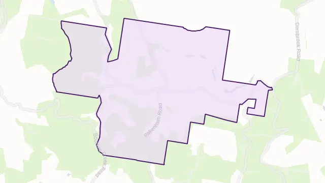 Mount Burnett Area Boundary Map