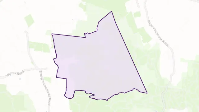 Mount Cole Area Boundary Map
