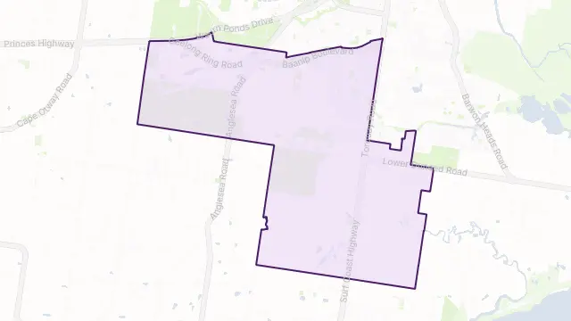 Mount Duneed Area Boundary Map