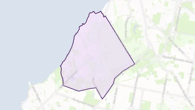 Mount Eliza Area Boundary Map
