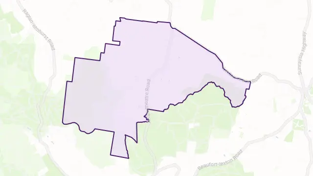 Mount Lonarch Area Boundary Map