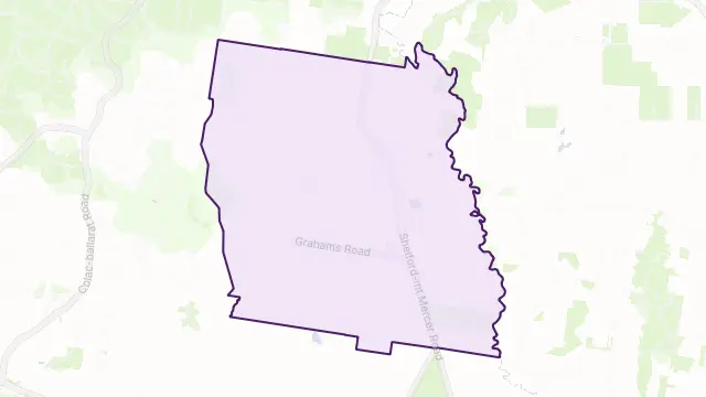 Mount Mercer Area Boundary Map