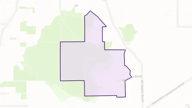 Mount Napier Area Boundary Map