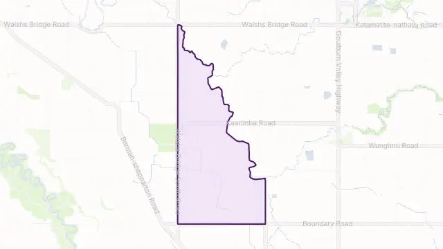 Mundoona Area Boundary Map