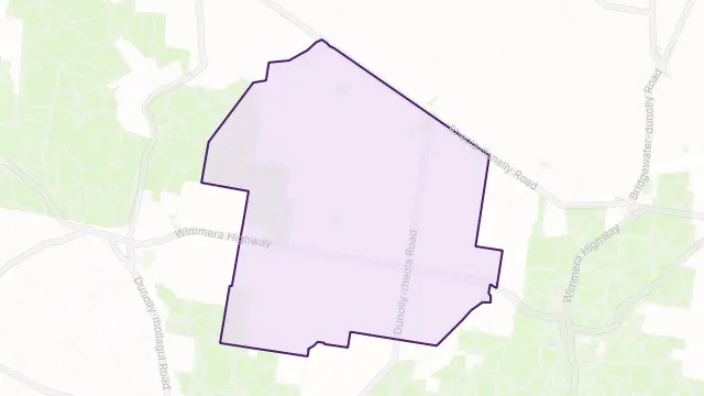 Murphys Creek Area Boundary Map