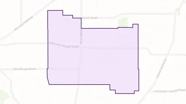 Murra Warra Area Boundary Map
