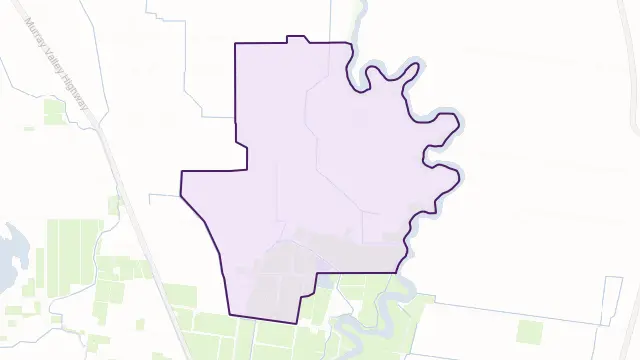 Murraydale Area Boundary Map