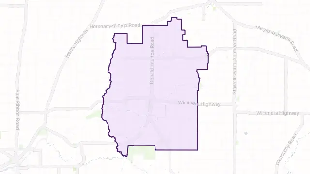 Murtoa Area Boundary Map