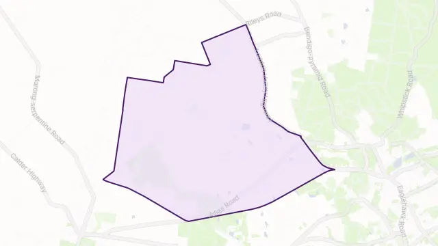 Myers Flat Area Boundary Map