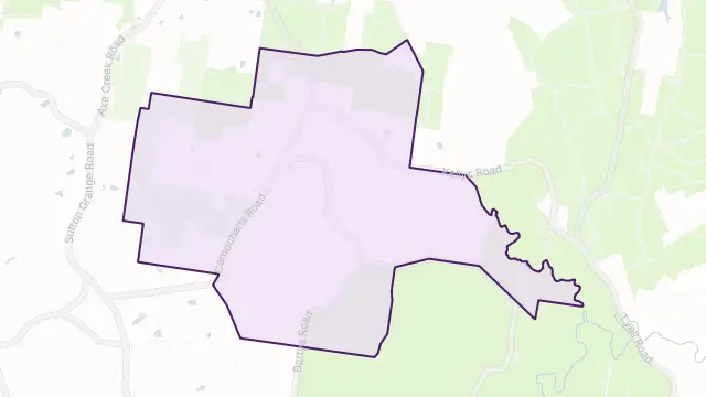 Myrtle Creek Area Boundary Map