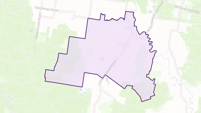 Napoleons Area Boundary Map