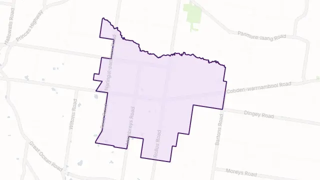 Naringal Area Boundary Map