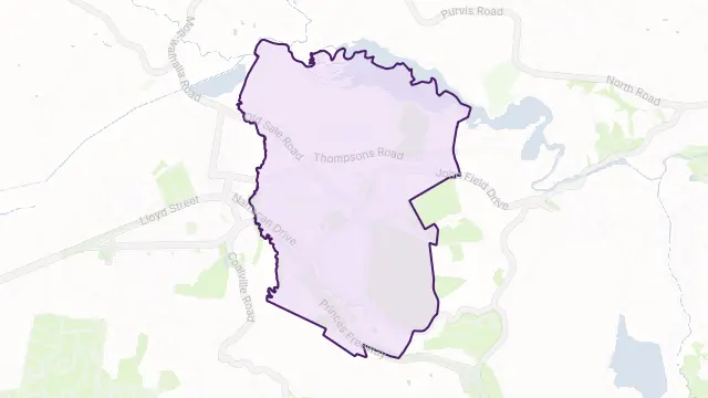 Newborough Area Boundary Map