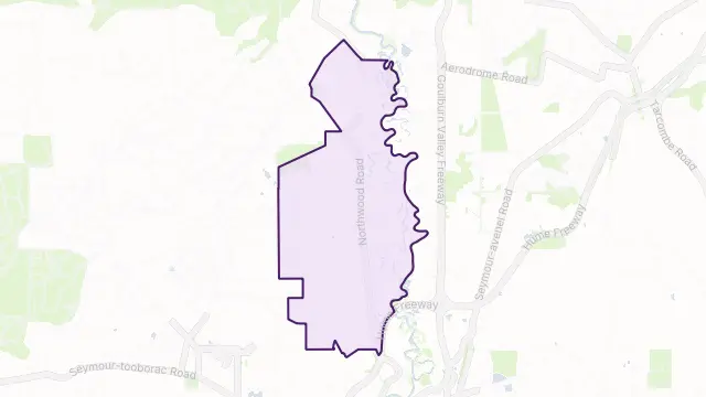 Northwood Area Boundary Map
