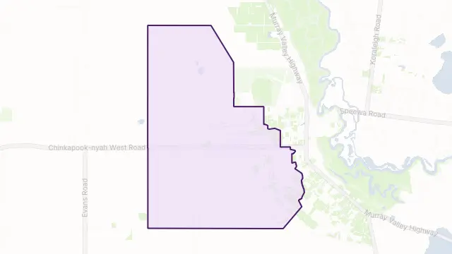 Nyah West Area Boundary Map