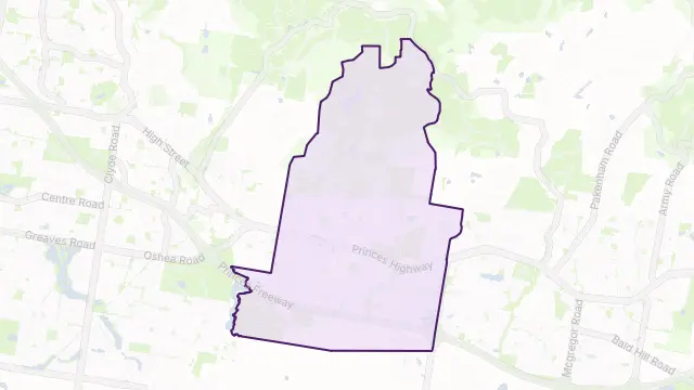 Officer Area Boundary Map