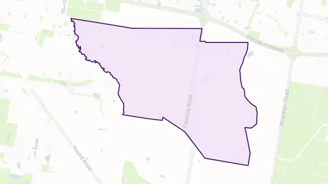 Officer South Area Boundary Map