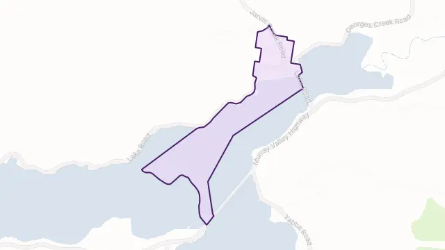Old Tallangatta Area Boundary Map