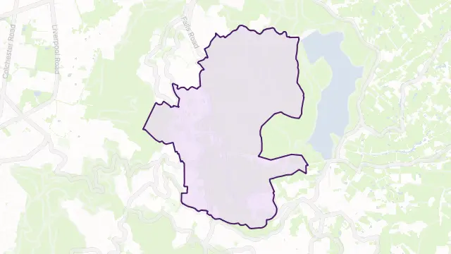 Olinda Area Boundary Map
