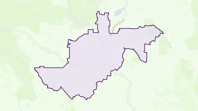 Omeo Area Boundary Map