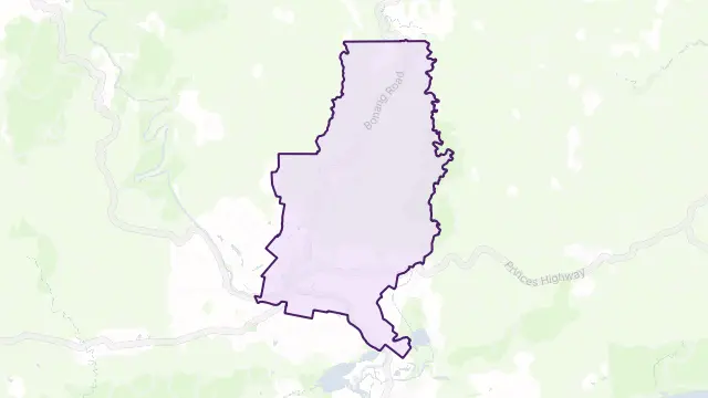 Orbost Area Boundary Map