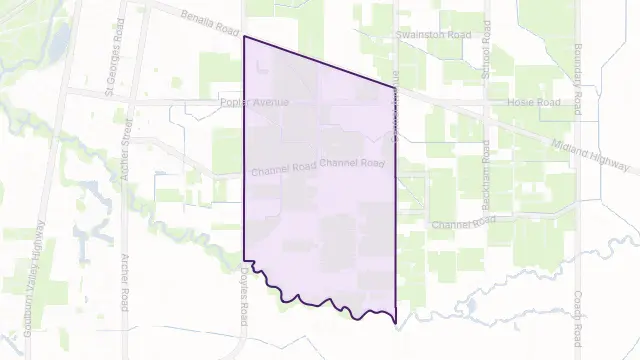 Orrvale Area Boundary Map