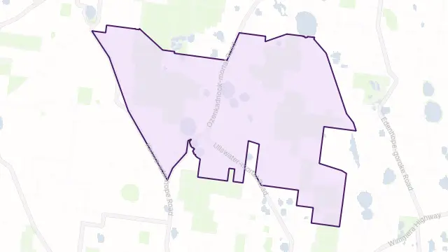 Ozenkadnook Area Boundary Map