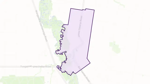 Peechelba East Area Boundary Map