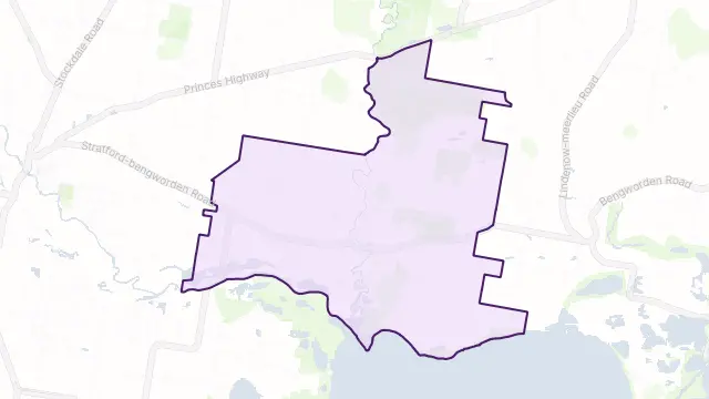 Perry Bridge Area Boundary Map